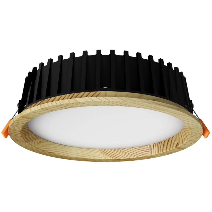 APLED - Lámpara empotrable LED RONDO WOODLINE LED/12W/230V 3000K diá. 20 cm pino madera maciza