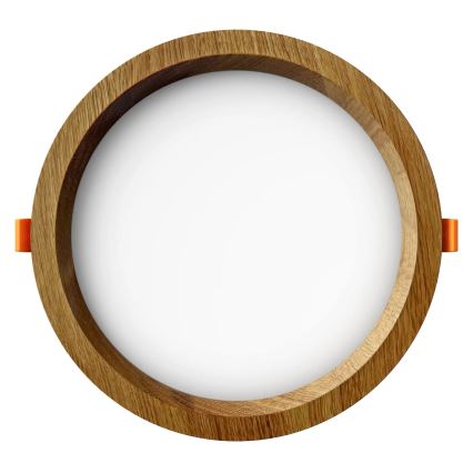 APLED - Lámpara empotrable LED RONDO WOODLINE LED/12W/230V 4000K diá. 20 cm roble madera maciza