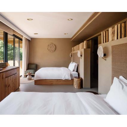 APLED - Lámpara empotrable LED RONDO WOODLINE LED/3W/230V 4000K diá. 9 cm ceniza madera maciza