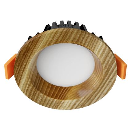 APLED - Lámpara empotrable LED RONDO WOODLINE LED/3W/230V 4000K diá. 9 cm ceniza madera maciza