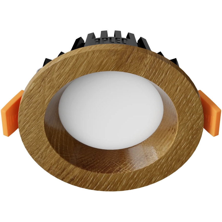 APLED - Lámpara empotrable LED RONDO WOODLINE LED/3W/230V 4000K diá. 9 cm roble madera maciza
