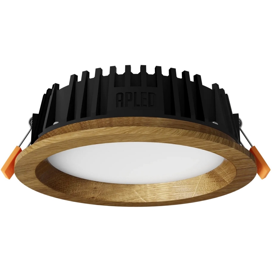 APLED - Lámpara empotrable LED RONDO WOODLINE LED/6W/230V 3000K diá. 15 cm roble madera maciza