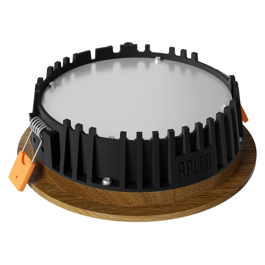 APLED - Lámpara empotrable LED RONDO WOODLINE LED/6W/230V 3000K diá. 15 cm roble madera maciza