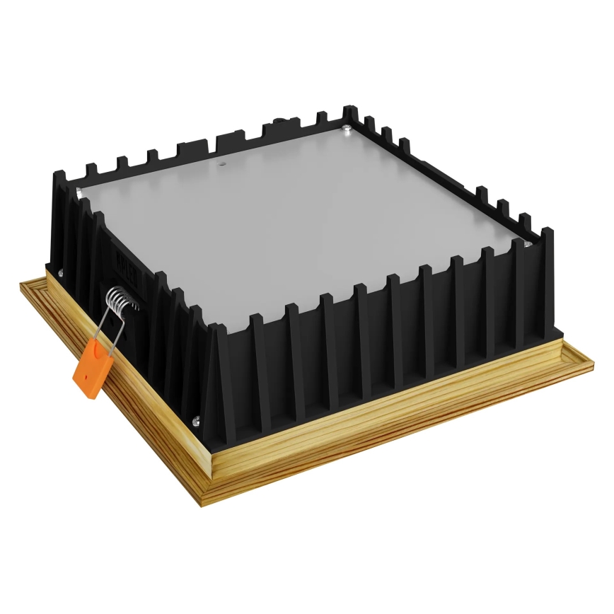 APLED - Lámpara empotrable LED SQUARE WOODLINE LED/12W/230V 3000K 17x17 cm pino madera maciza