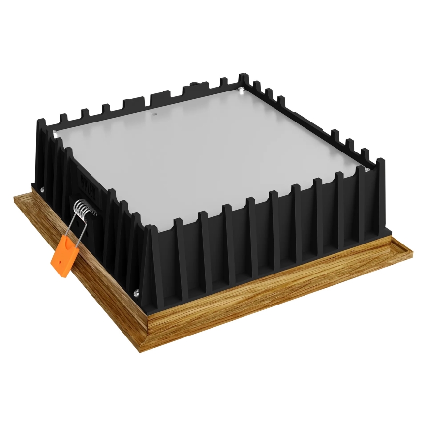 APLED - Lámpara empotrable LED SQUARE WOODLINE LED/12W/230V 3000K 17x17 cm roble madera maciza