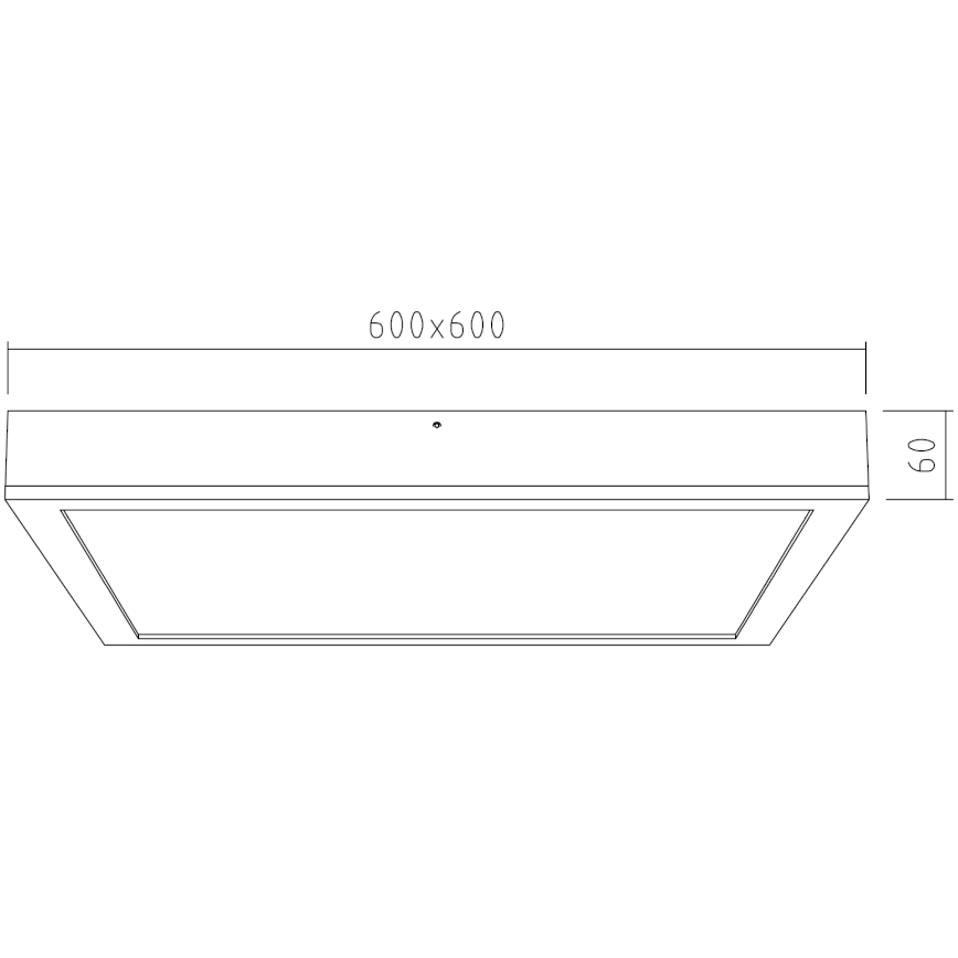 APLED - Panel LED de superficie QUADRA LED/40W/230V roble