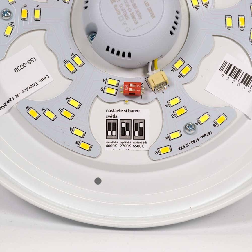 APLED - Plafón LED con sensor LENS PP TRICOLOR LED/18W/230V IP44 2700 - 6500K 1210lm