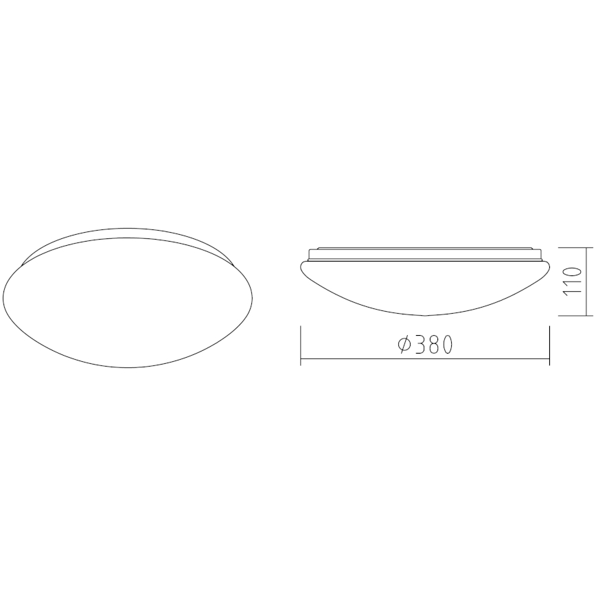 APLED - Plafón LED LENS P TRICOLOR LED/24W/230V IP41 2700 - 6500K 1680lm