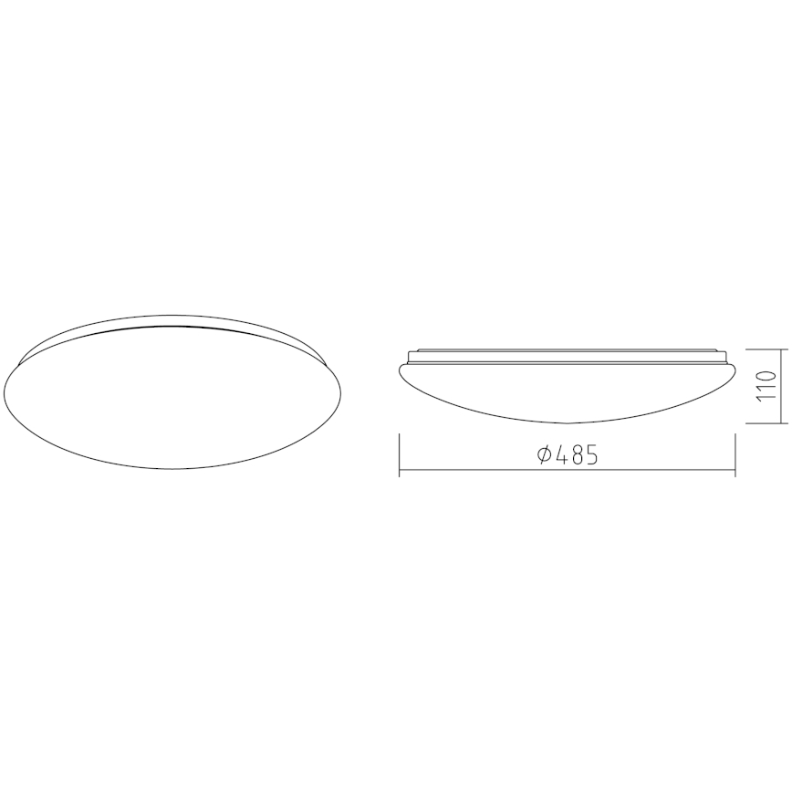 APLED - Plafón LED LENS P TRICOLOR LED/36W/230V IP41 2700 - 6500K 2520lm