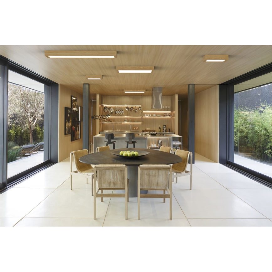 APLED - Plafón LED QUADRA LED/24W/230V roble