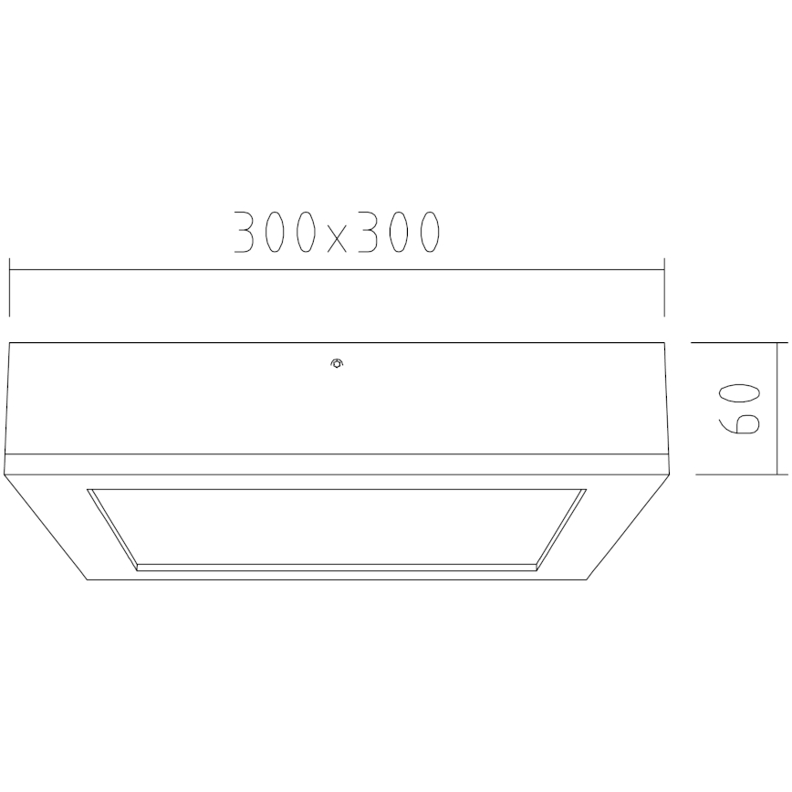 APLED - Plafón LED QUADRA LED/24W/230V roble