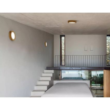 APLED - Plafón LED RONDO LED/24W/230V diámetro 30 cm roble