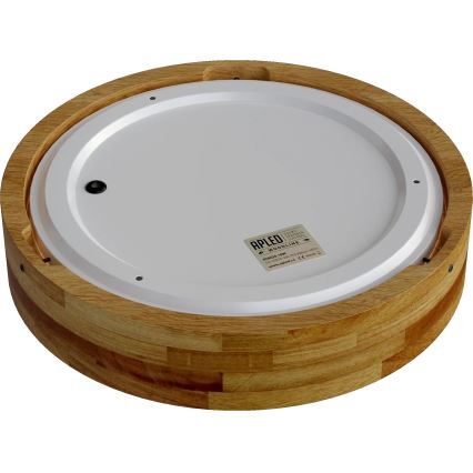 APLED - Plafón LED RONDO LED/24W/230V diámetro 30 cm roble