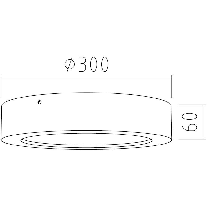 APLED - Plafón LED RONDO LED/24W/230V diámetro 30 cm roble
