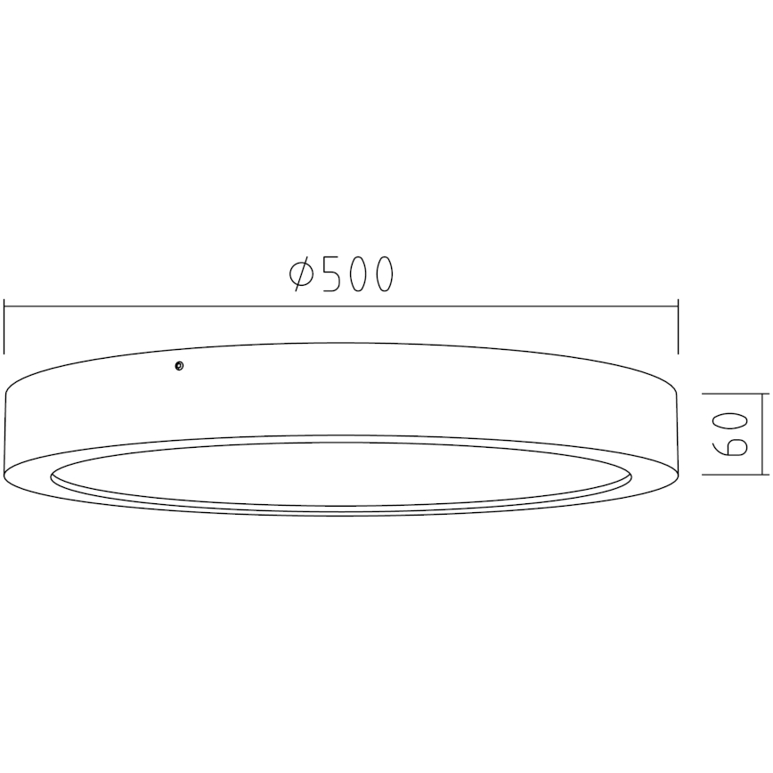 APLED - Plafón LED RONDO LED/48W/230V diámetro 50 cm roble