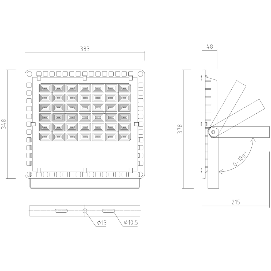 APLED - Reflector LED para exteriores PRO LED/150W/230V IP66 15000lm 6000K