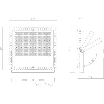 APLED - Reflector LED para exteriores PRO LED/200W/230V IP66 20000lm 6000K
