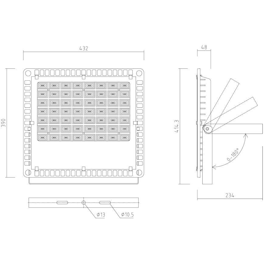 APLED - Reflector LED para exteriores PRO LED/200W/230V IP66 20000lm 6000K