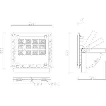 APLED - Reflector LED para exteriores PRO LED/30W/230V IP66 3000lm 6000K