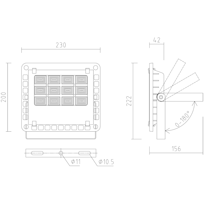 APLED - Reflector LED para exteriores PRO LED/30W/230V IP66 3000lm 6000K