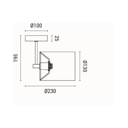 Aplique 1xE14/15W/230V