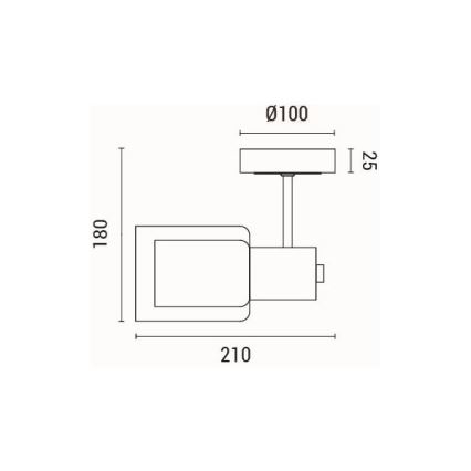 Aplique 1xE14/15W/230V