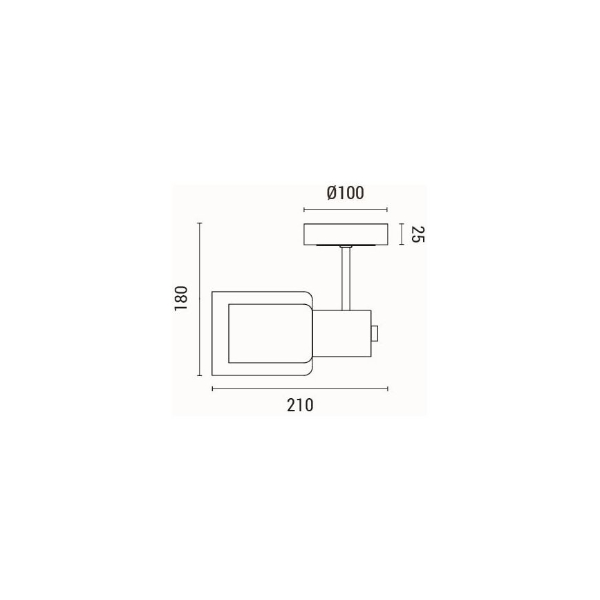 Aplique 1xE14/15W/230V