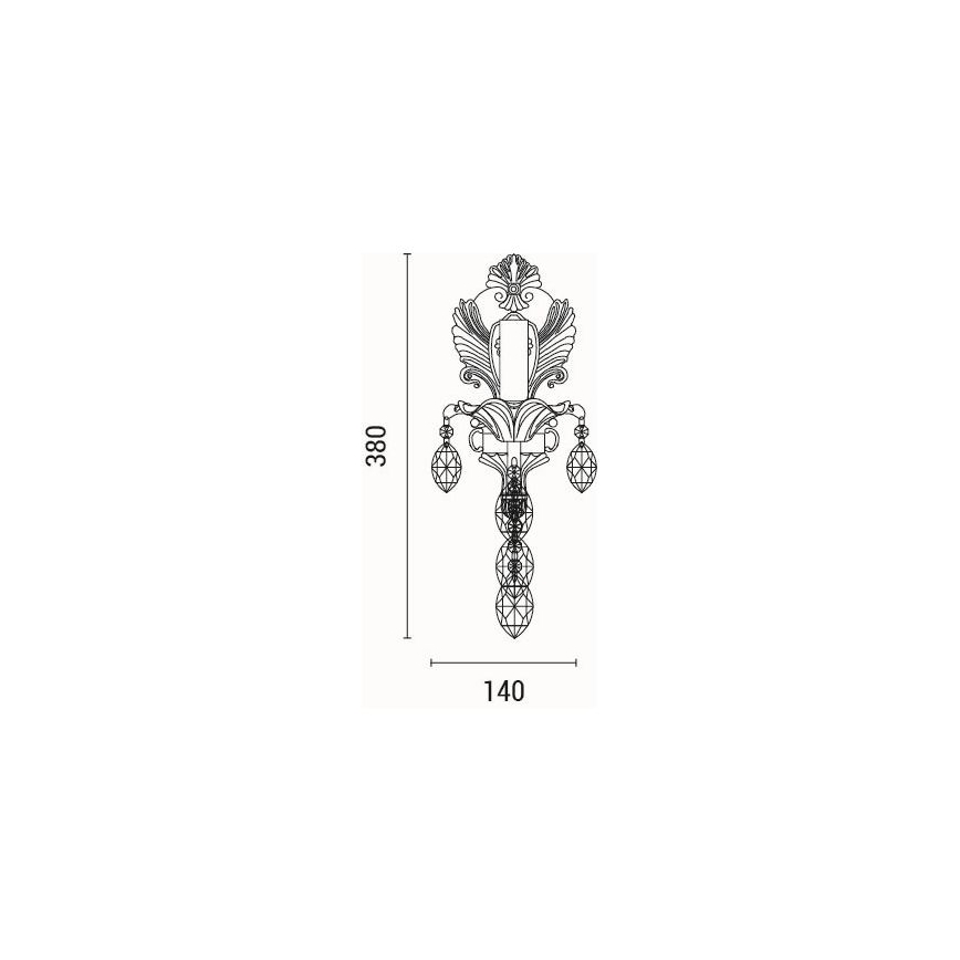 Aplique 1xE14/15W/230V