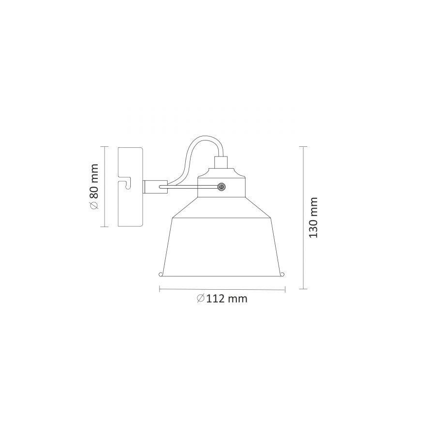Aplique 1xE14/8W/230V