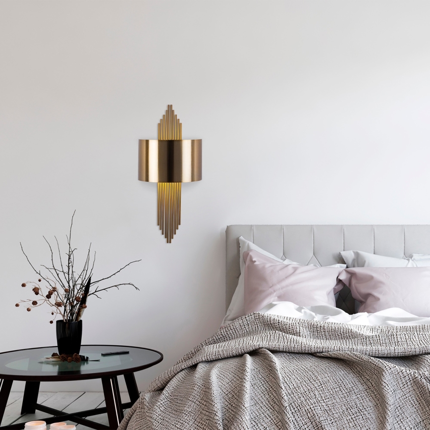 Aplique 1xE27/40W/230V dorado/cobre