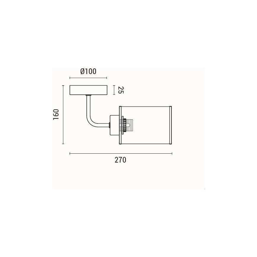 Aplique 1xE27/60W/230V