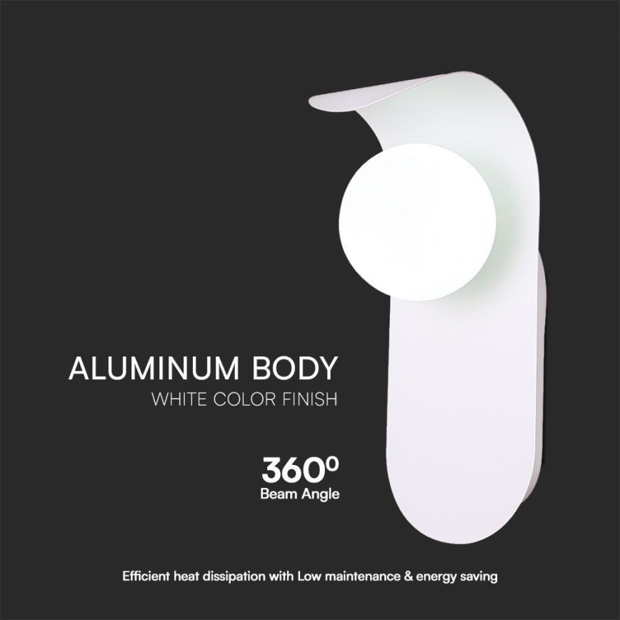 Aplique 1xG9/5W/230V blanco
