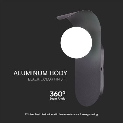 Aplique 1xG9/5W/230V negro