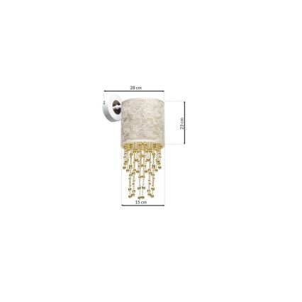 Aplique ALMERIA 1xE27/60W/230V