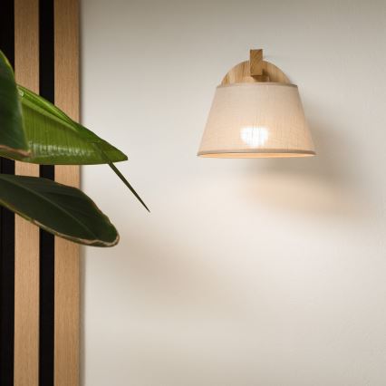 Aplique ANTONIO 1xE14/40W/230V roble