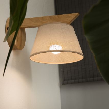 Aplique ANTONIO 1xE14/40W/230V roble