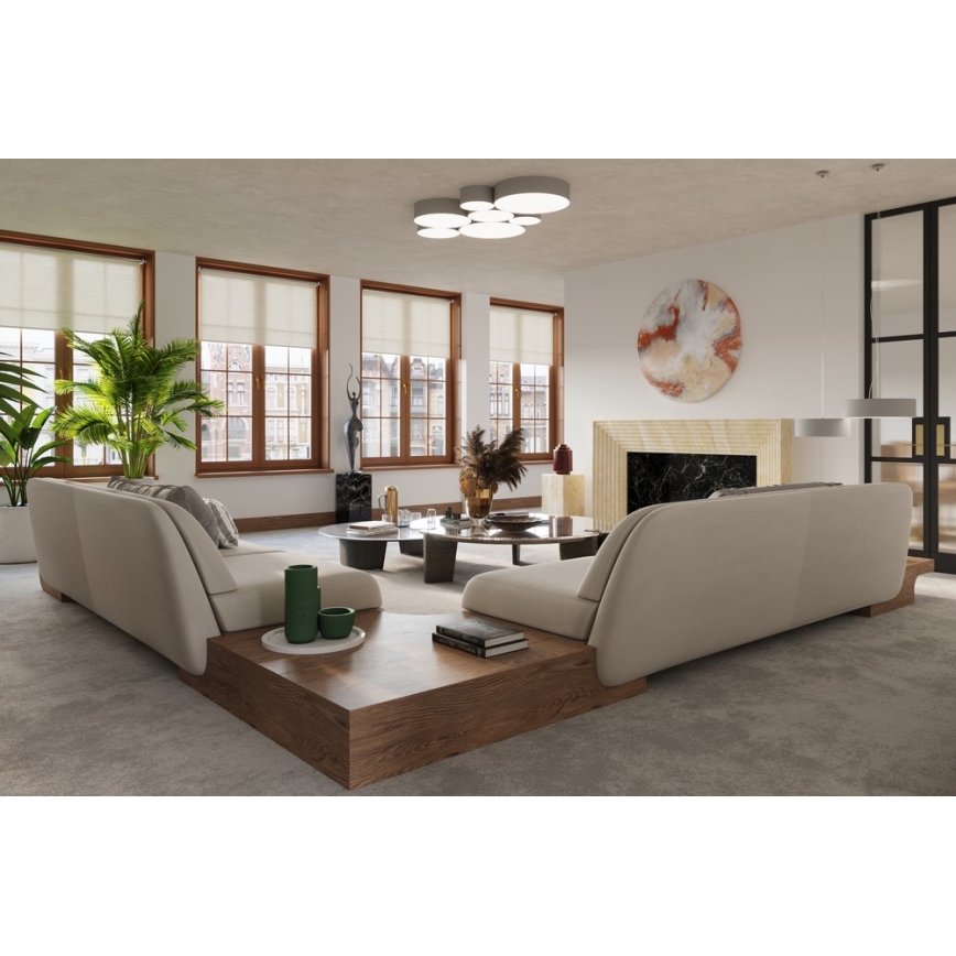 Aplique ARENA 1xE27/60W/230V gris