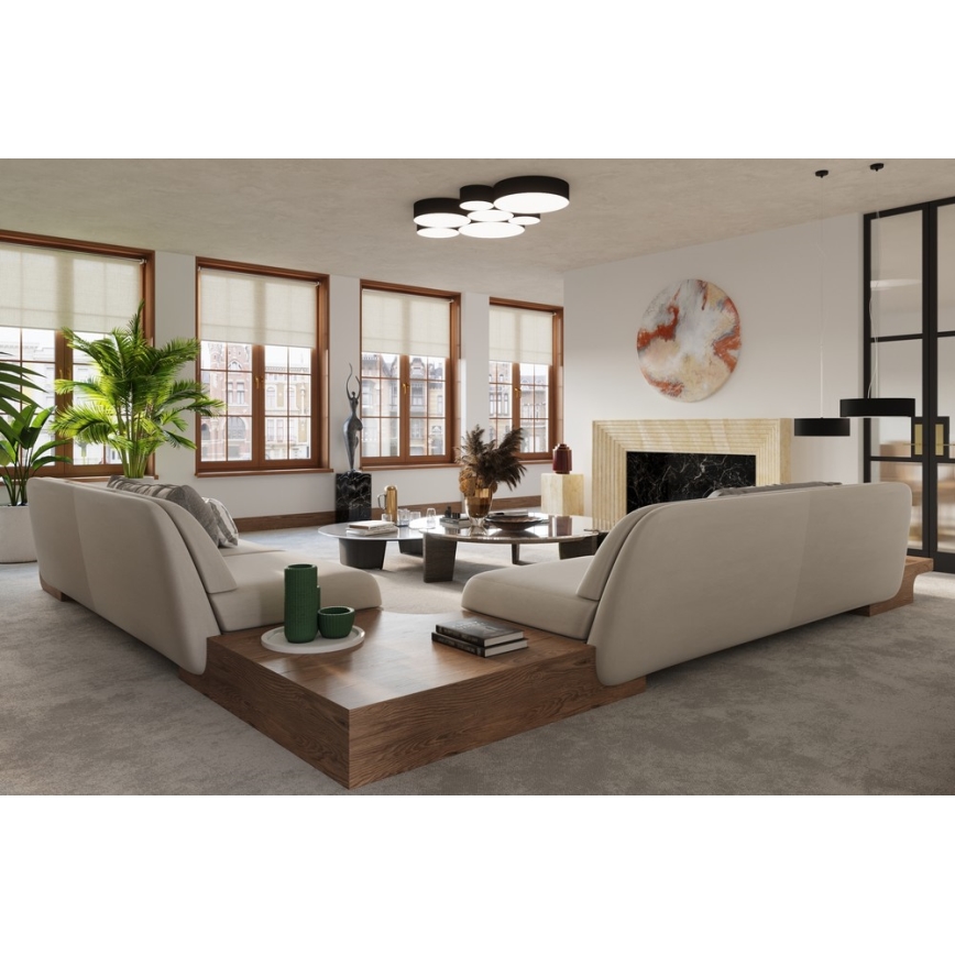 Aplique ARENA 1xE27/60W/230V negro