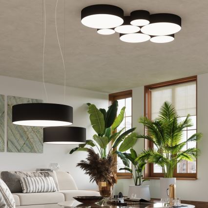 Aplique ARENA 1xE27/60W/230V negro