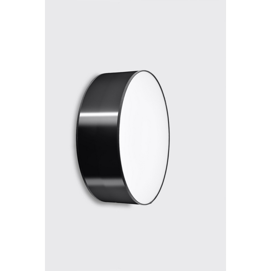 Aplique ARENA 1xE27/60W/230V negro