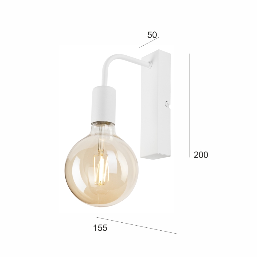 Aplique ASTRID 1xE27/60W/230V blanco