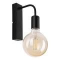 Aplique ASTRID 1xE27/60W/230V mate negro