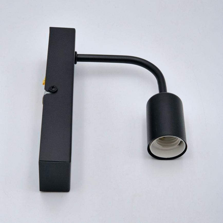 Aplique ASTRID 1xE27/60W/230V mate negro