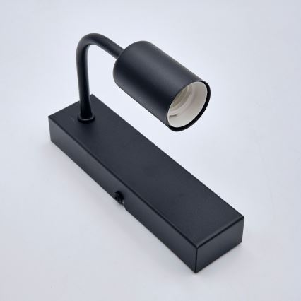 Aplique ASTRID 1xE27/60W/230V mate negro