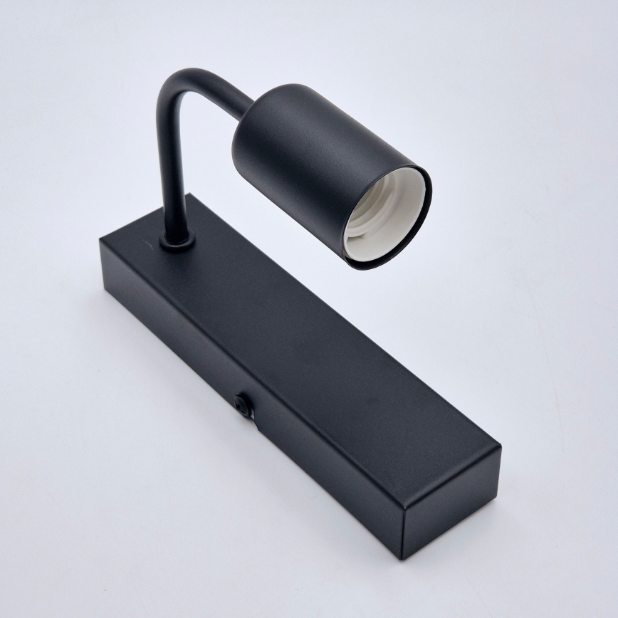 Aplique ASTRID 1xE27/60W/230V mate negro