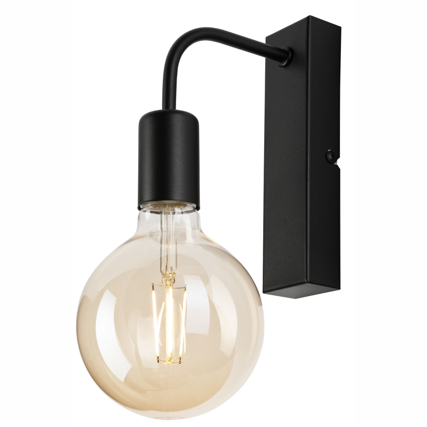 Aplique ASTRID 1xE27/60W/230V mate negro
