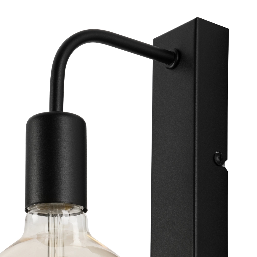 Aplique ASTRID 1xE27/60W/230V mate negro