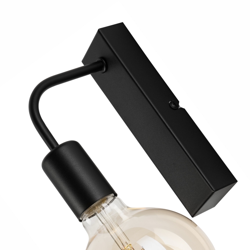 Aplique ASTRID 1xE27/60W/230V mate negro