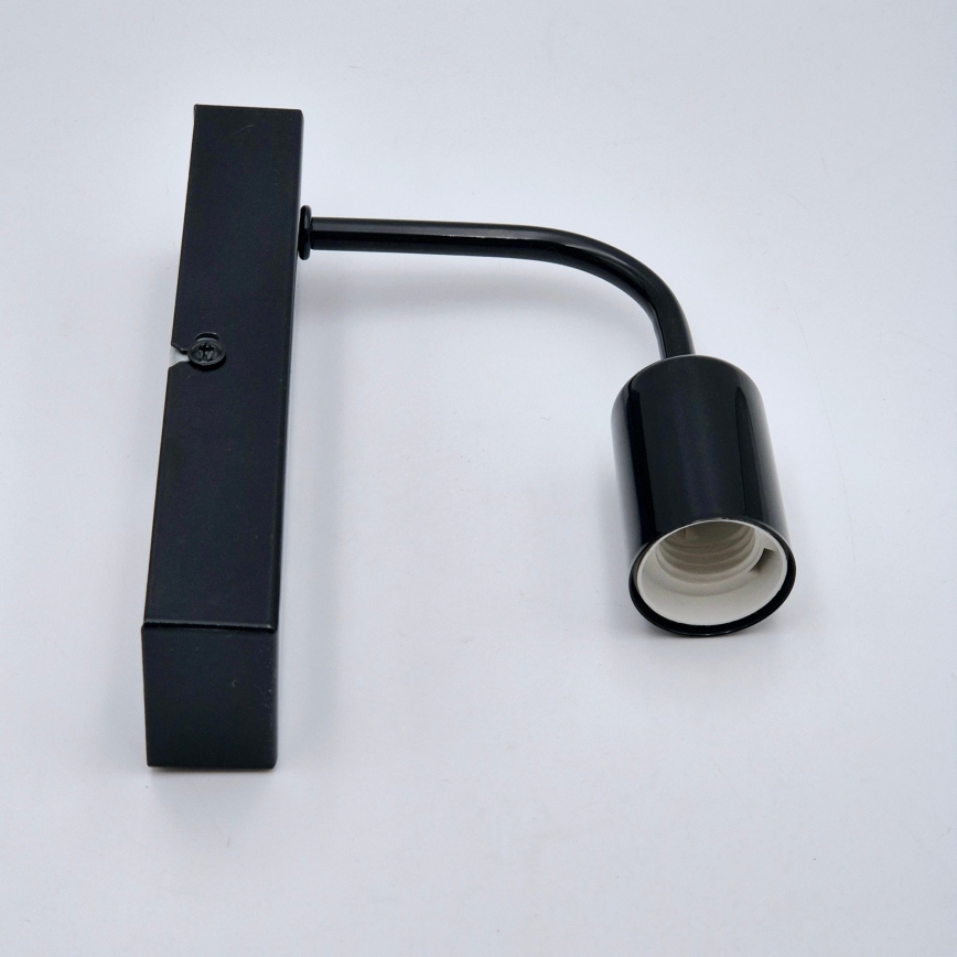 Aplique ASTRID 1xE27/60W/230V negro brillante