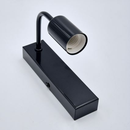 Aplique ASTRID 1xE27/60W/230V negro brillante